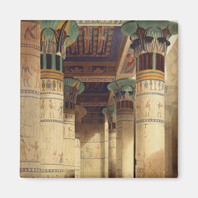 View under the Grand Portico, Philae Magnet (Front)