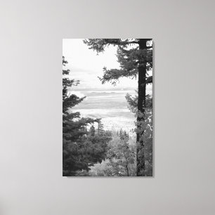 View west from crest of Sandia, Mountains, Canvas Print