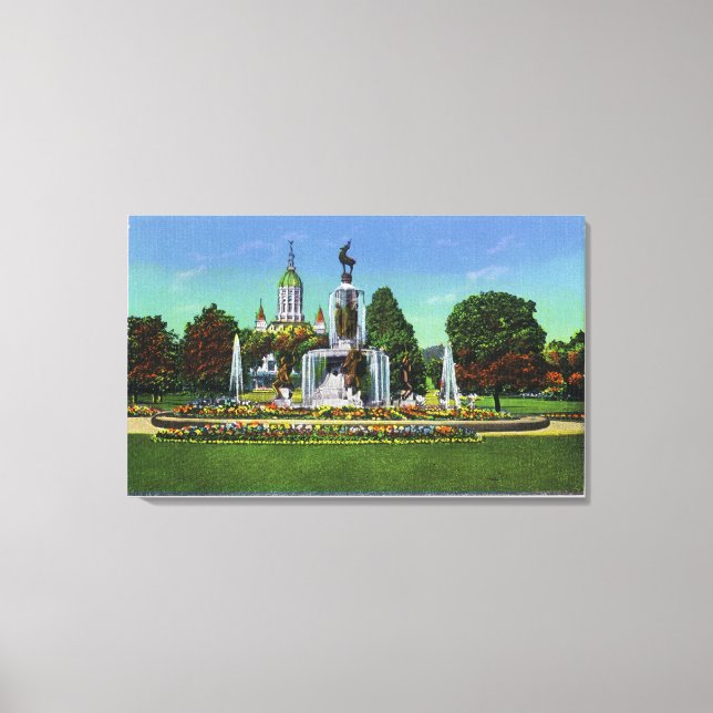 View with State Capitol Bldg in Distance Canvas Print (Front)