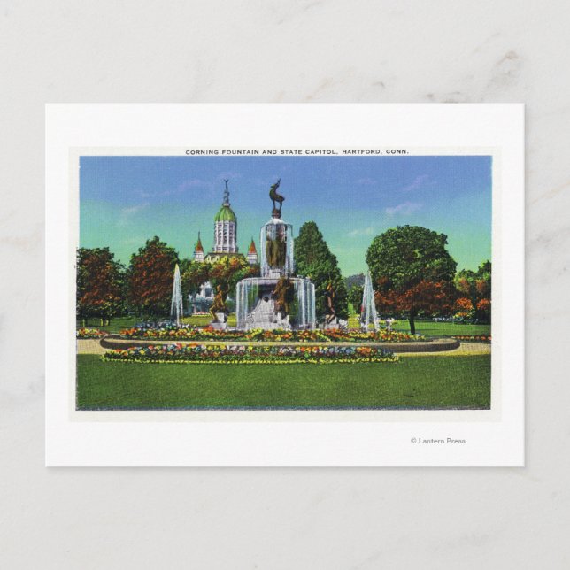 View with State Capitol Bldg in Distance Postcard (Front)