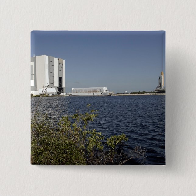 Viewed across the basin, Space Shuttle Atlantis Button (Front)