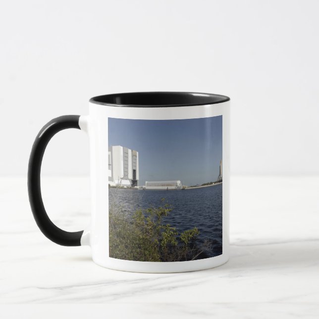 Viewed across the basin, Space Shuttle Atlantis Mug (Left)