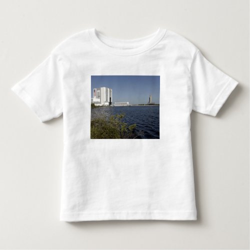 Viewed across the basin Space Shuttle Atlantis Toddler T_shirt