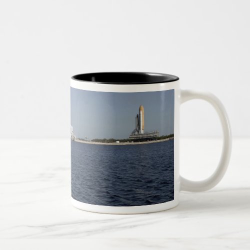 Viewed across the basin Space Shuttle Atlantis Two_Tone Coffee Mug