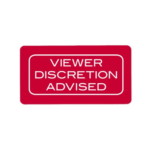 Viewer DIscretion Advised Dark Label