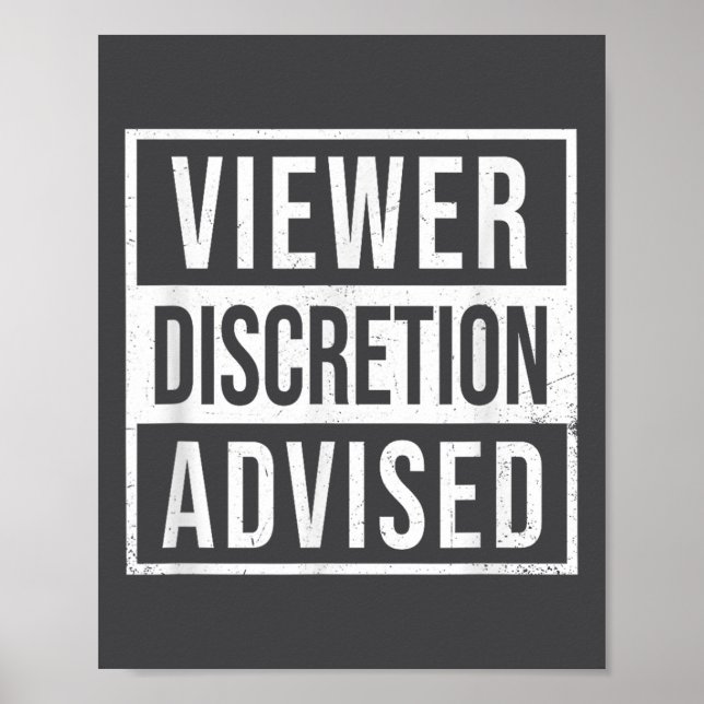 Viewer Discretion Advised  Poster (Front)