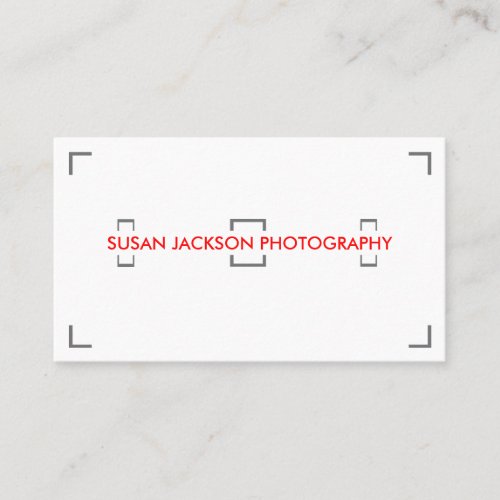 Viewfinder Photography Business Card