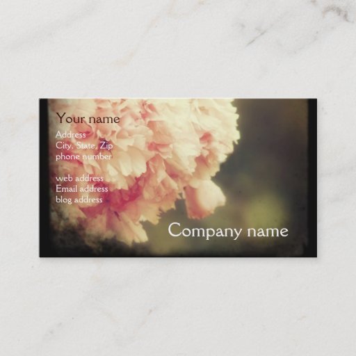 Customizable Viewfinder Profile Card Business Cards