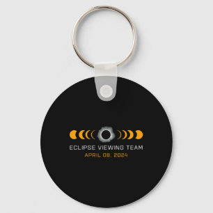Viewing Team Funny Total Solar Eclipse Astronomy Keychain