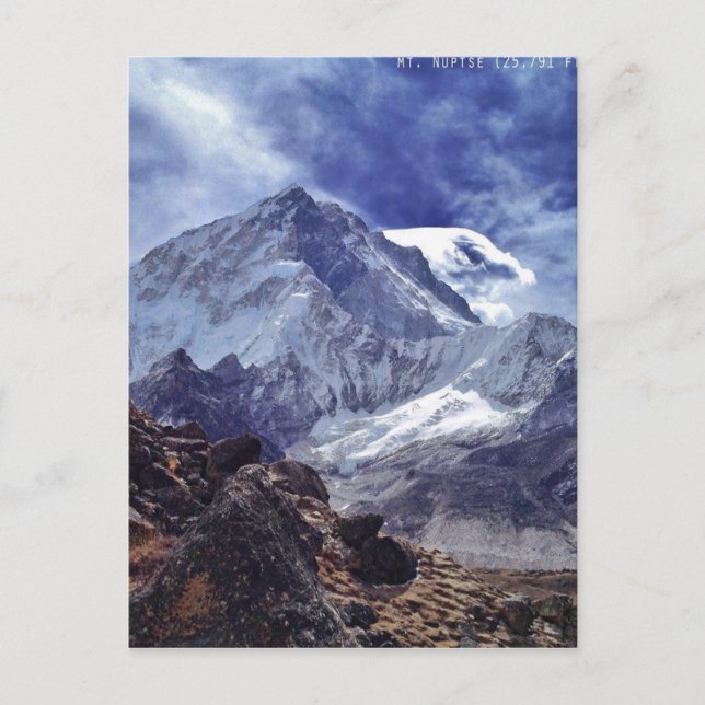 Views from Nepal on way to MOUNT EVEREST Postcard (Front)