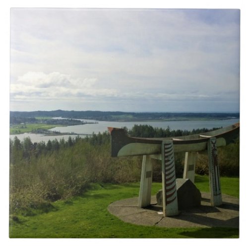 Views from the Astoria Column Oregon Ceramic Tile