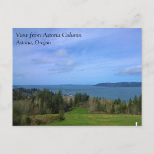 Views from the Astoria Column, Oregon Postcard