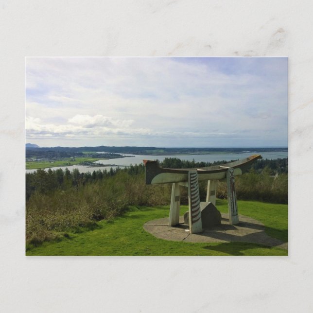 Views from the Astoria Column, Oregon Postcard (Front)