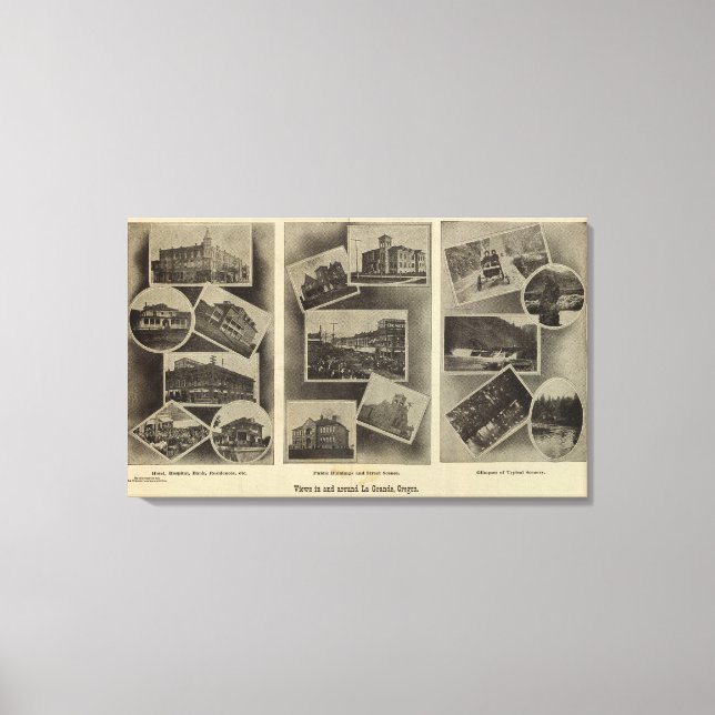 Views, La Grande, Oregon Canvas Print (Front)