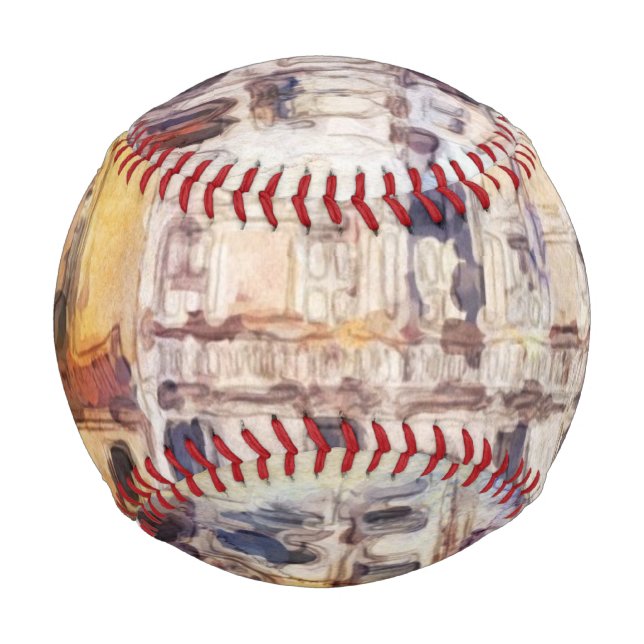 Views od Venice made in artistic watercolor Baseball (Front)