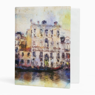 Views od Venice made in artistic watercolor Mini Binder