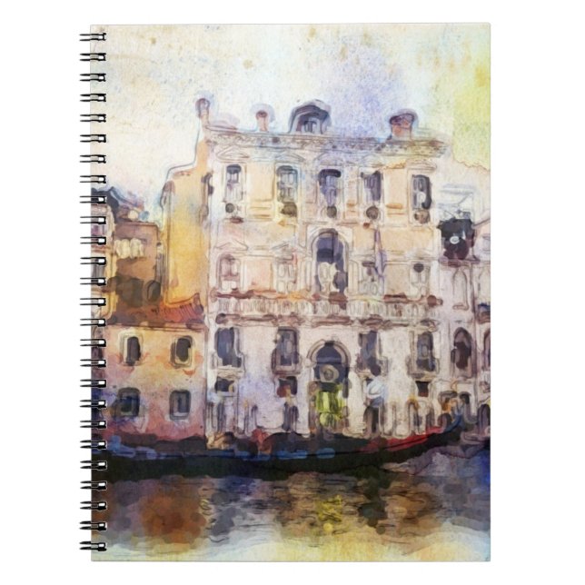 Views od Venice made in artistic watercolor Notebook (Front)