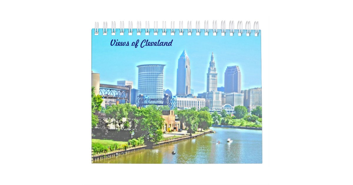 Views Of Cleveland Calendar Zazzle Views Of Cleveland Calendar Zazzle