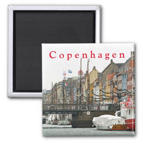 Views of Copenhagen Nyhavn P 2 Magnet