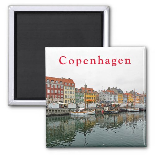 Views of Copenhagen Nyhavn P 3 Magnet