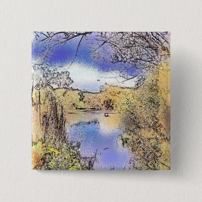 VIEWS OF ENGLAND BUTTON (Front)