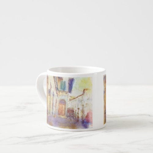 Views of Florence made in artistic watercolor Espresso Cup