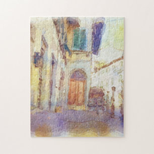 Views of Florence made in artistic watercolor Jigsaw Puzzle