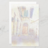 Views of Florence made in artistic watercolor Stationery (Front/Back)