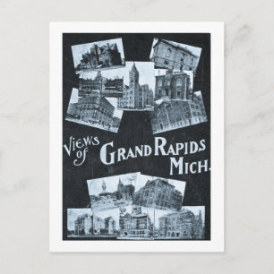 Views of Grand Rapids Michigan Vintage Postcard