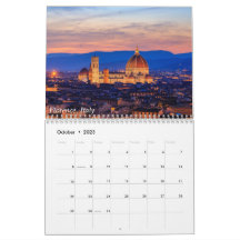Views of Italy, France and California Calendar