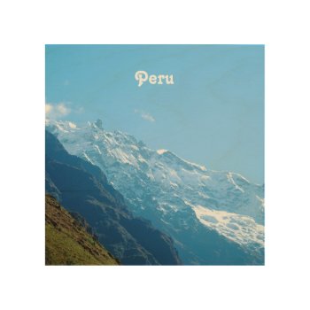 Views Of Peru Wood Wall Art by GoingPlaces at Zazzle