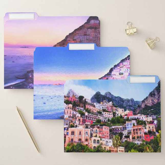 Views Of Positano, Italy File Folder (Set)