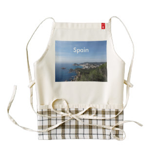 Views of Spanish Coast Zazzle HEART Apron