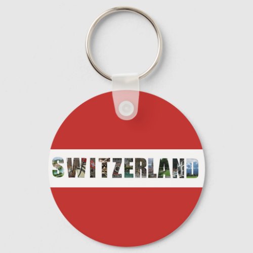 Views of Switzerland Keychain