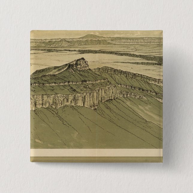 Views of the Marble Canyon Platform Pinback Button (Front)