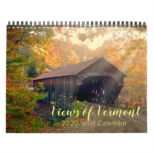 Views of Vermont 2020 Wall Calendar