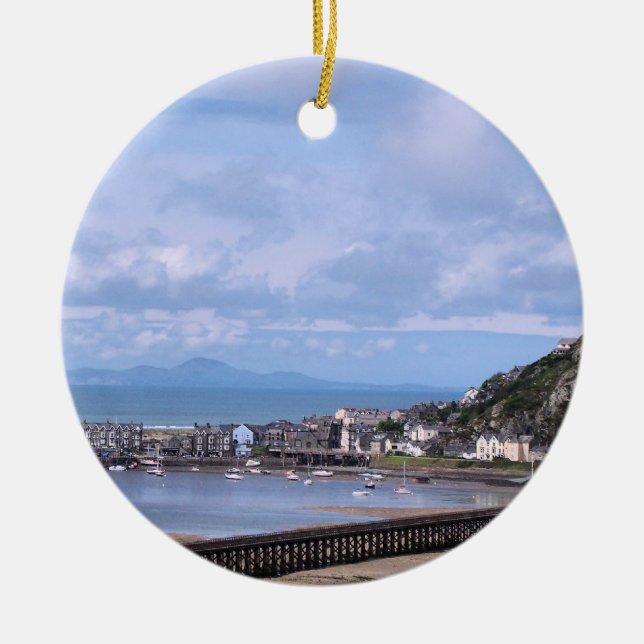 VIEWS OF WALES CERAMIC ORNAMENT (Front)