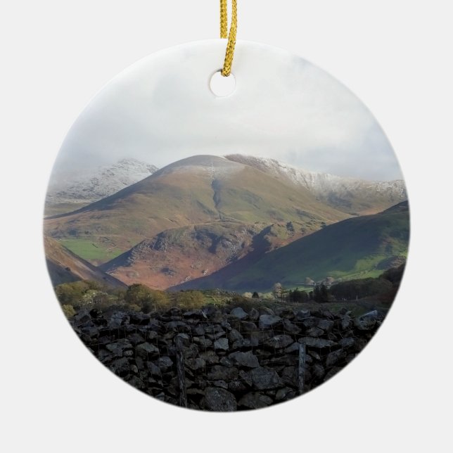 VIEWS OF WALES CERAMIC ORNAMENT (Front)