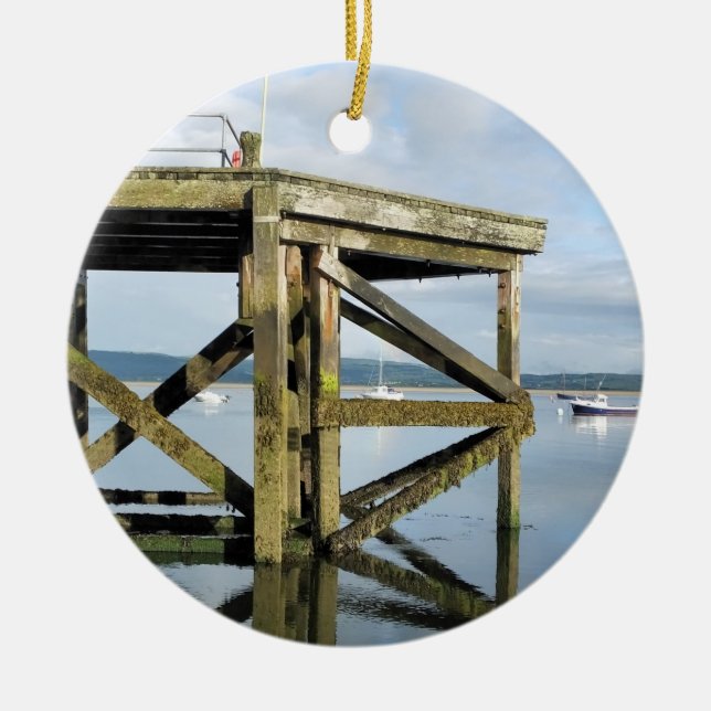 VIEWS OF WALES CERAMIC ORNAMENT (Front)