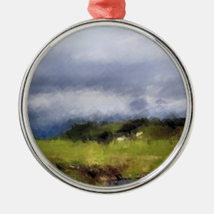 VIEWS OF WALES METAL ORNAMENT