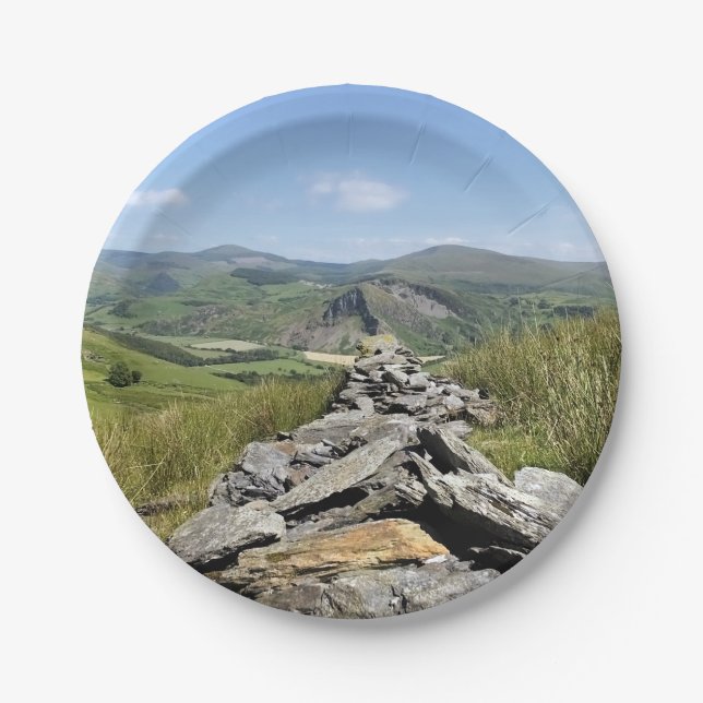 VIEWS OF WALES PAPER PLATES (Front)