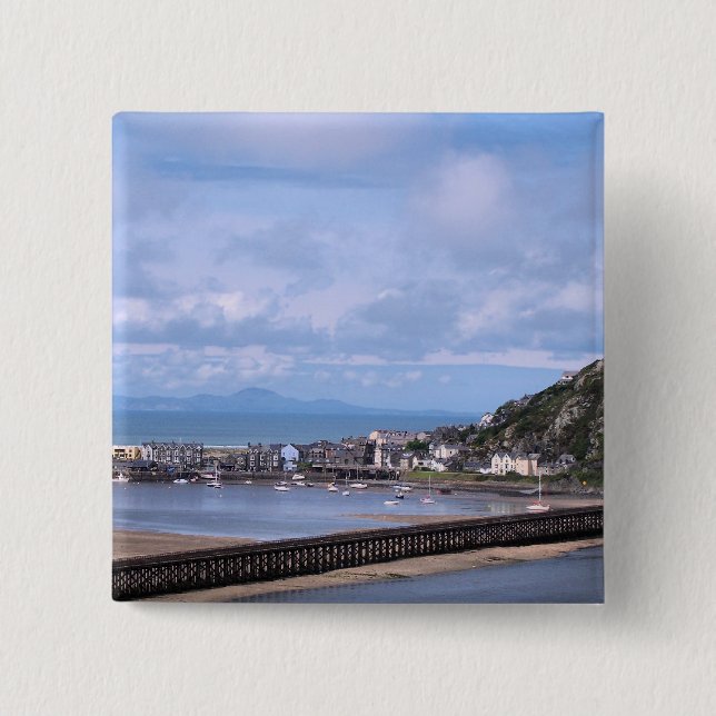 VIEWS OF WALES PINBACK BUTTON (Front)