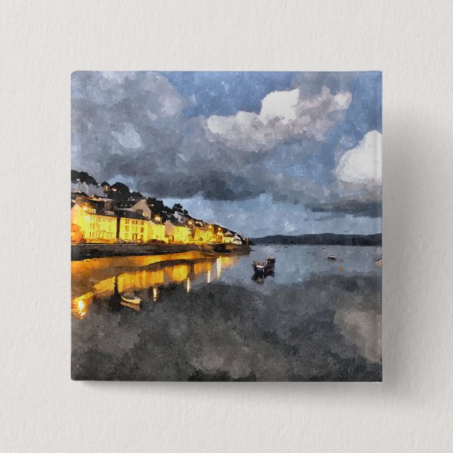 VIEWS OF WALES PINBACK BUTTON (Front)