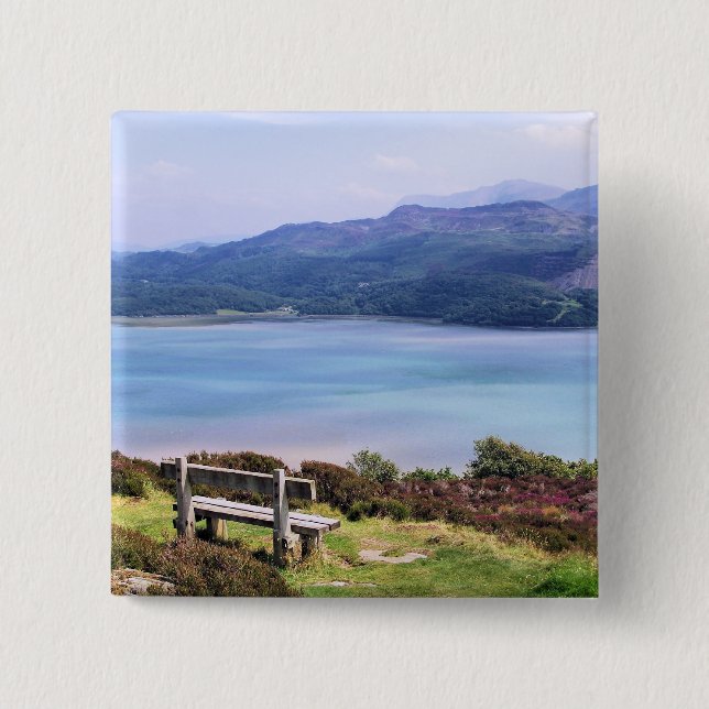 VIEWS OF WALES PINBACK BUTTON (Front)