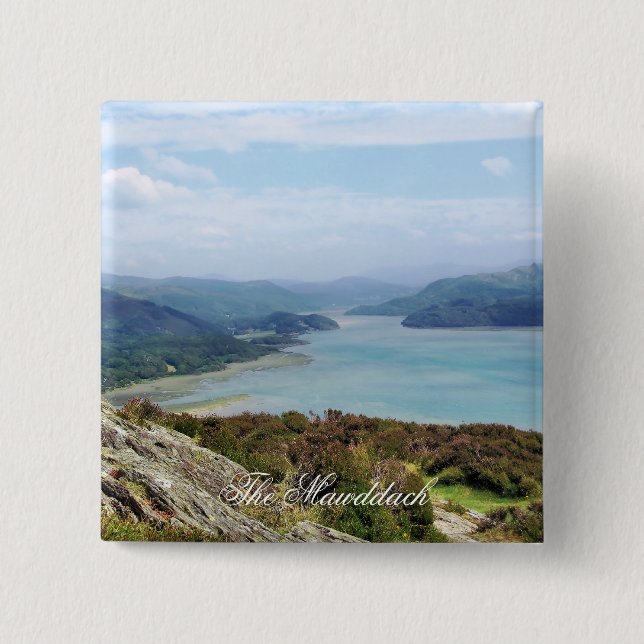 VIEWS OF WALES PINBACK BUTTON (Front)