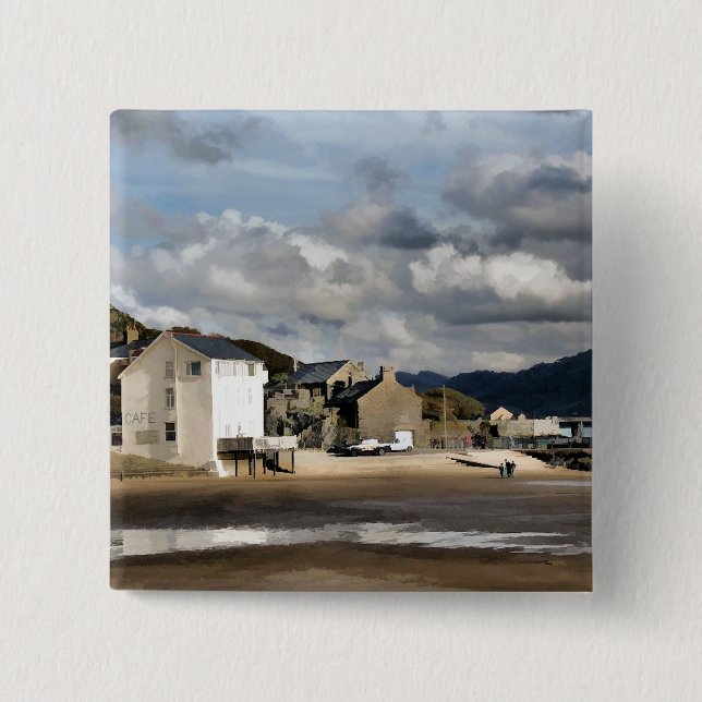 VIEWS OF WALES PINBACK BUTTON (Front)