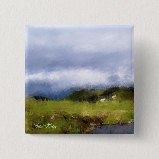 VIEWS OF WALES PINBACK BUTTON (Front)