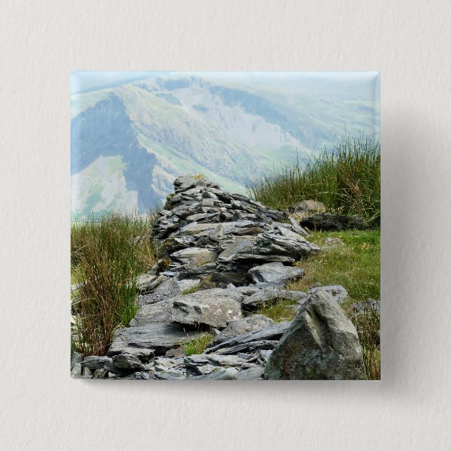 VIEWS OF WALES PINBACK BUTTON (Front)