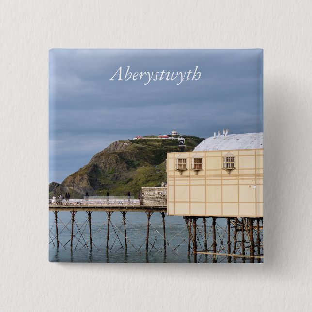 VIEWS OF WALES PINBACK BUTTON (Front)