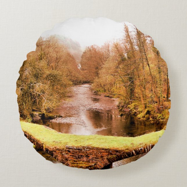 VIEWS OF WALES ROUND PILLOW (Front)